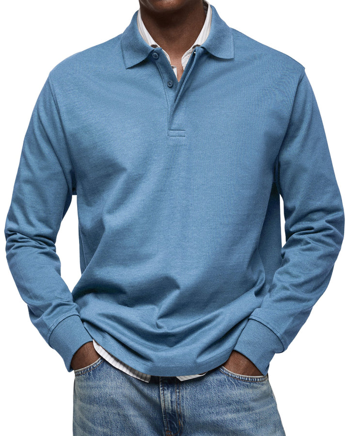 House Of Nate™ | Casual Long-Sleeved Polo Shirt