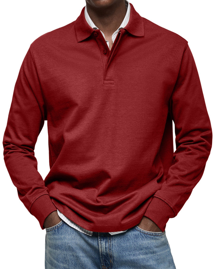 House Of Nate™ | Casual Long-Sleeved Polo Shirt