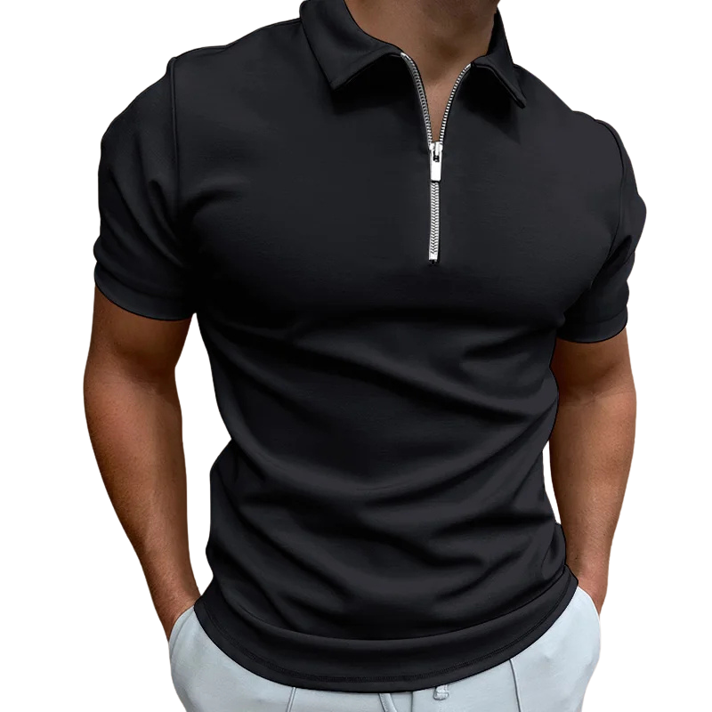 Nate™ | Mid Zip Polo Shirt