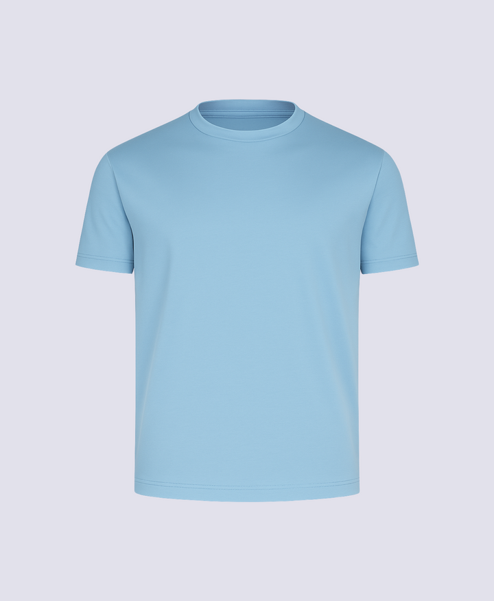 SILK LIGHT BLUE LUXX T-SHIRT