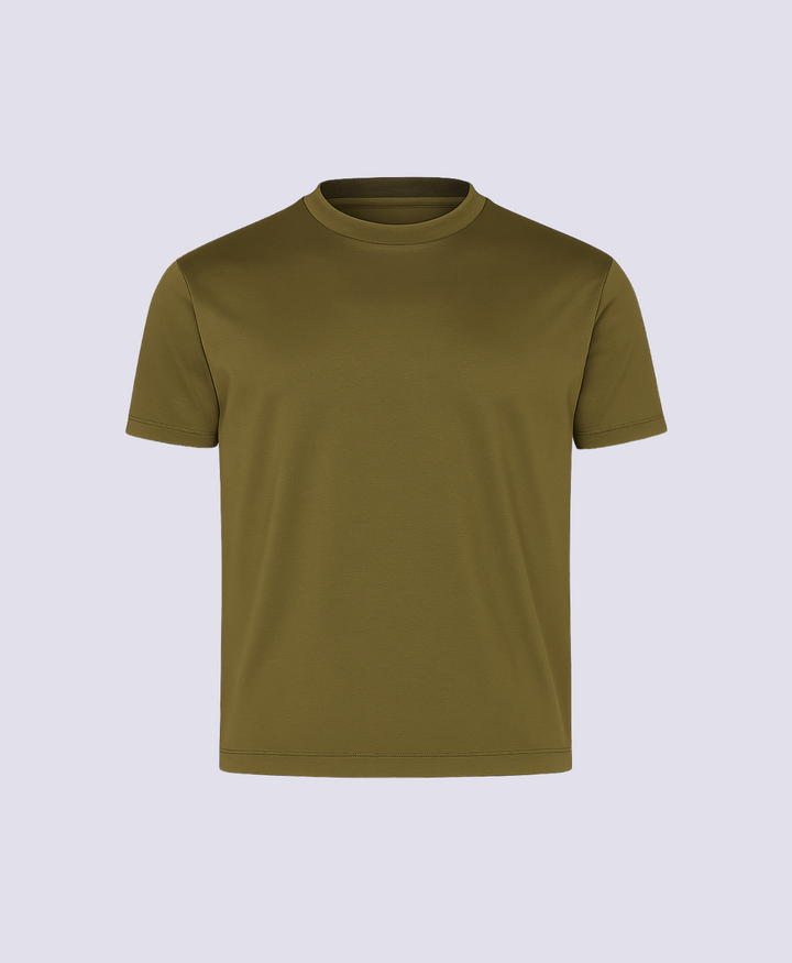 SILK OLIVE GREEN LUXX T-SHIRT