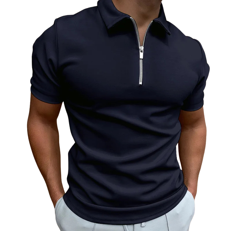 Nate™ | Mid Zip Polo Shirt