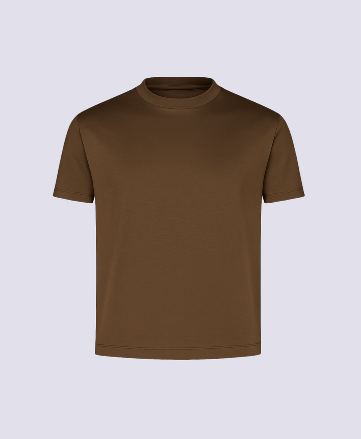 SILK BROWN LUXX T-SHIRT