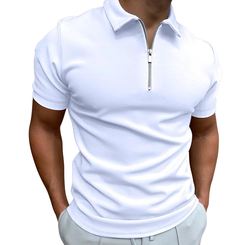 Nate™ | Mid Zip Polo Shirt