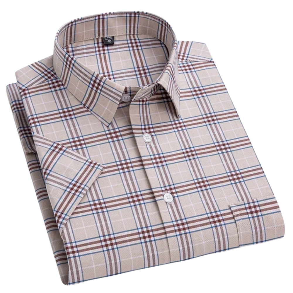 House Of Nate - Cotton shirt with short sleeves