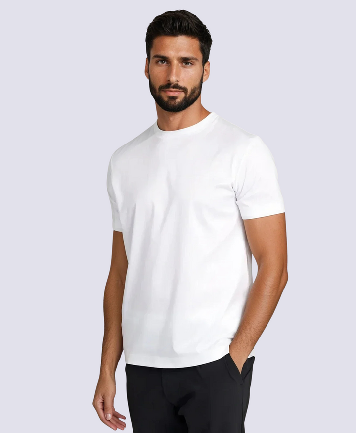 SILK WHITE LUXX T-SHIRT