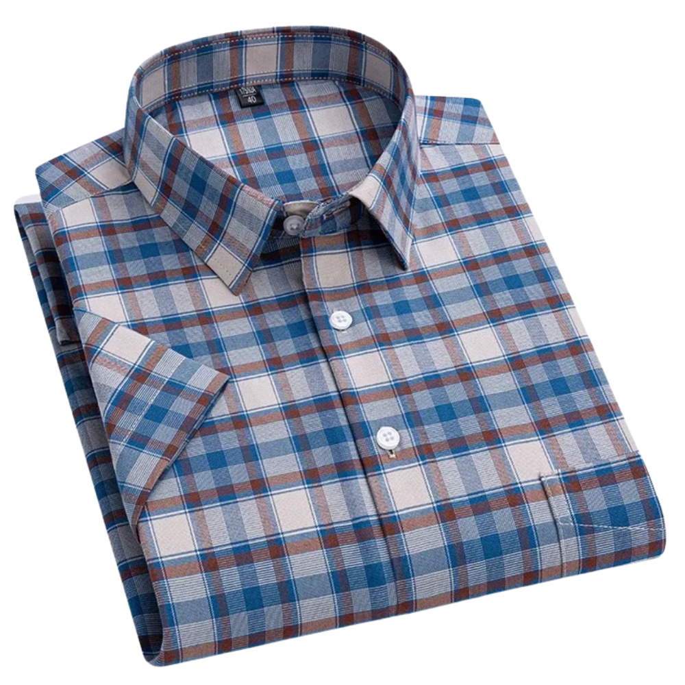 House Of Nate - Cotton shirt with short sleeves