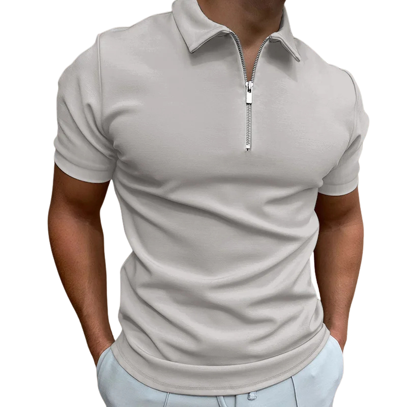 Nate™ | Mid Zip Polo Shirt