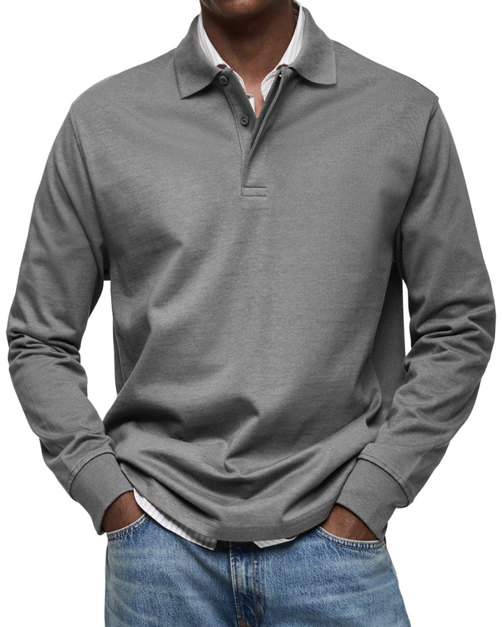 House Of Nate™ | Casual Long-Sleeved Polo Shirt