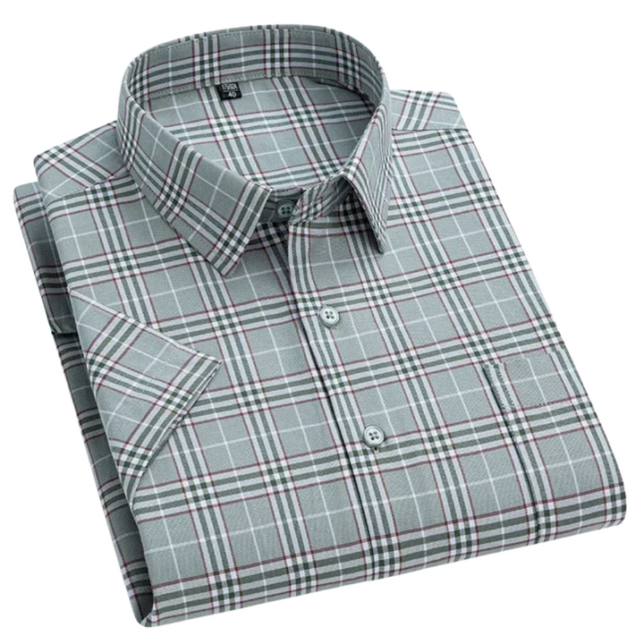 House Of Nate - Cotton shirt with short sleeves