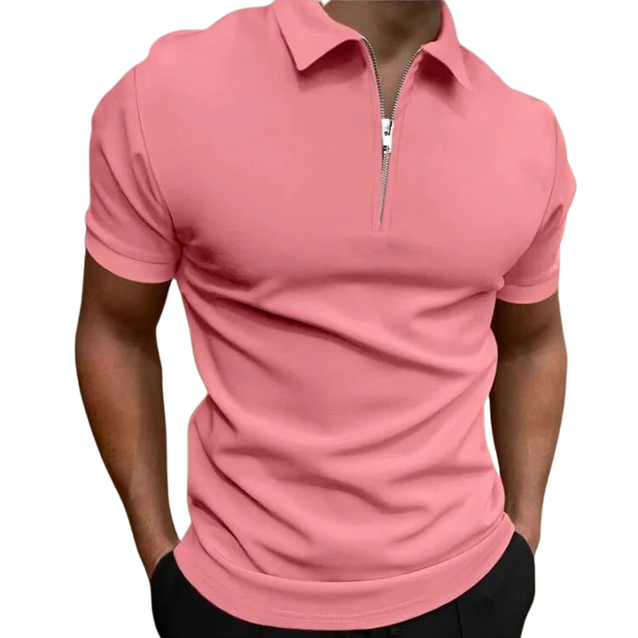 Nate™ | Mid Zip Polo Shirt