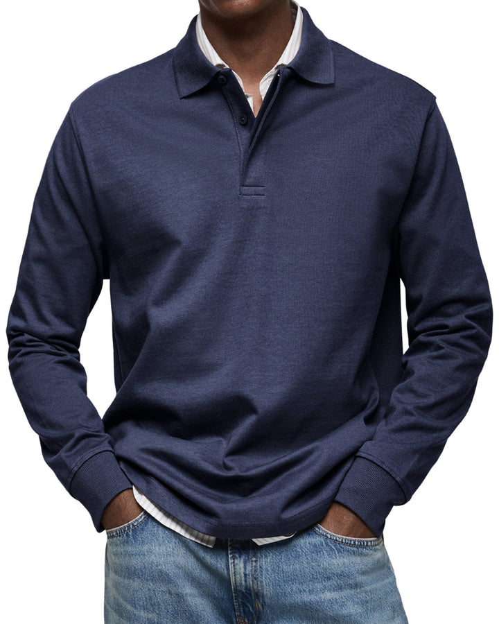 House Of Nate™ | Casual Long-Sleeved Polo Shirt