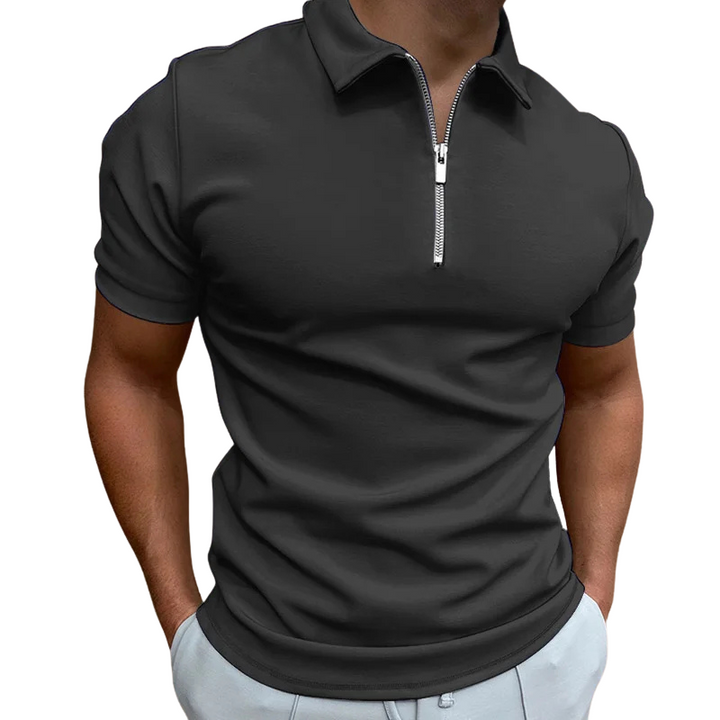 Nate™ | Mid Zip Polo Shirt