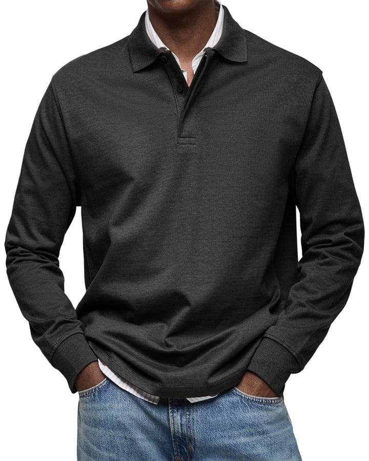 House Of Nate™ | Casual Long-Sleeved Polo Shirt
