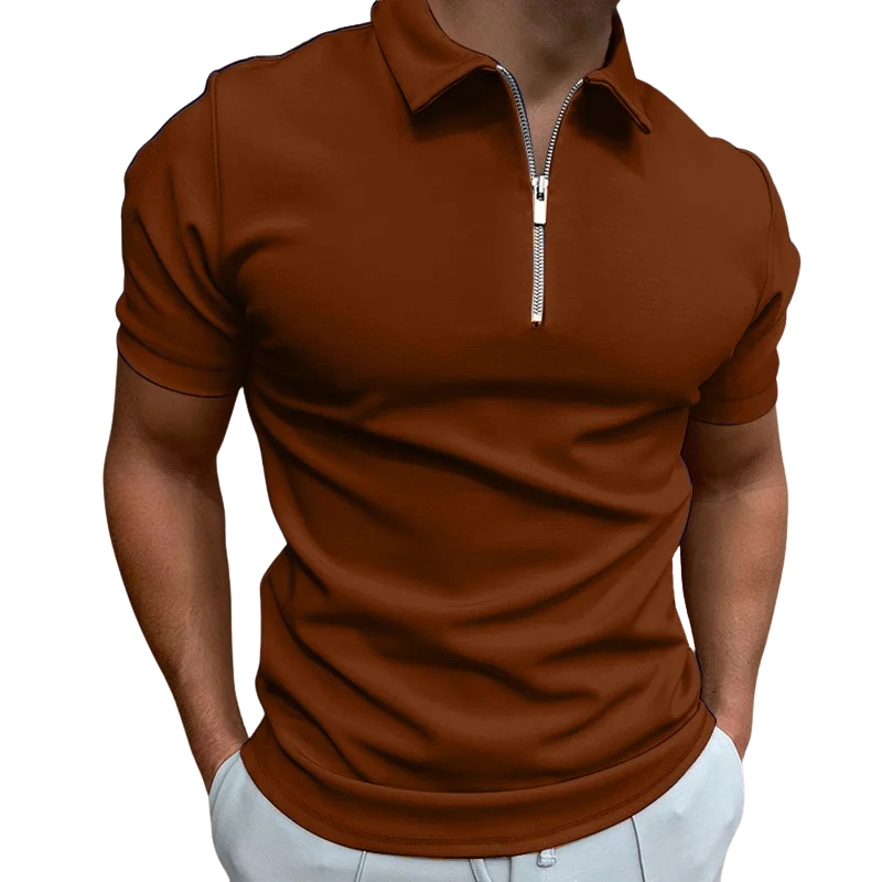Nate™ | Mid Zip Polo Shirt