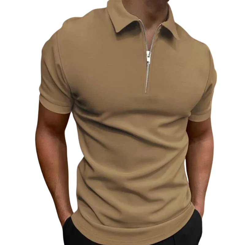 Nate™ | Mid Zip Polo Shirt