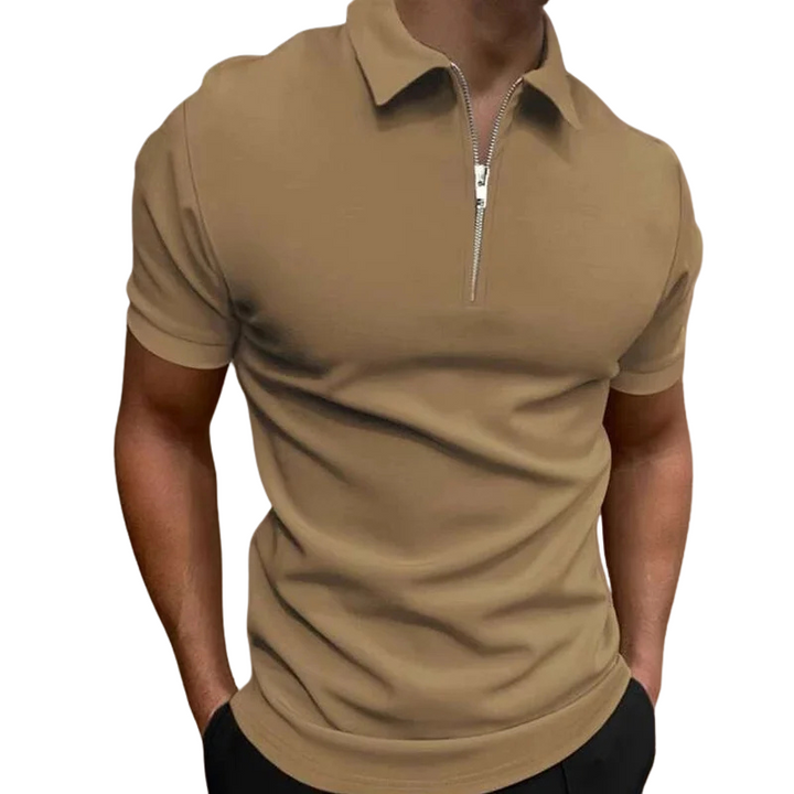 Nate™ | Mid Zip Polo Shirt