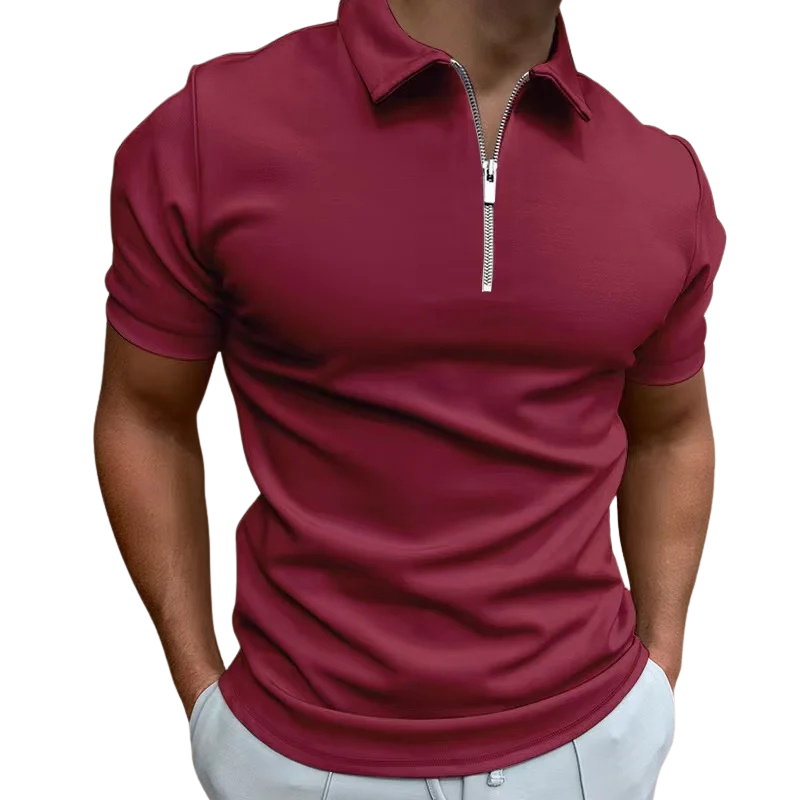 Nate™ | Mid Zip Polo Shirt