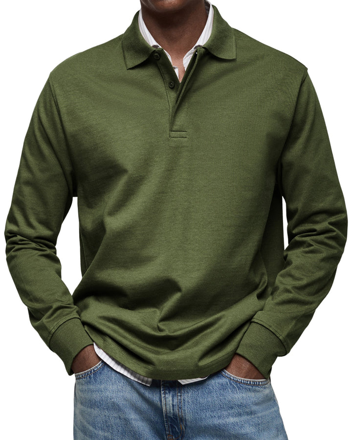 House Of Nate™ | Casual Long-Sleeved Polo Shirt