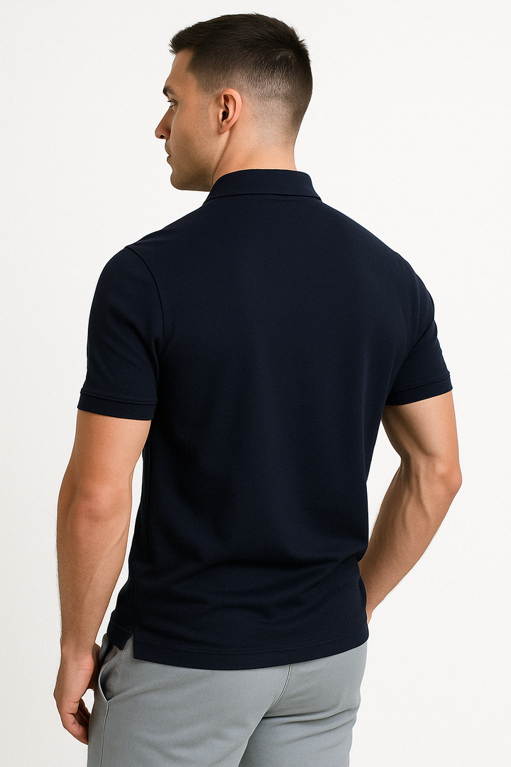 Nate™ | Mid Zip Polo Shirt
