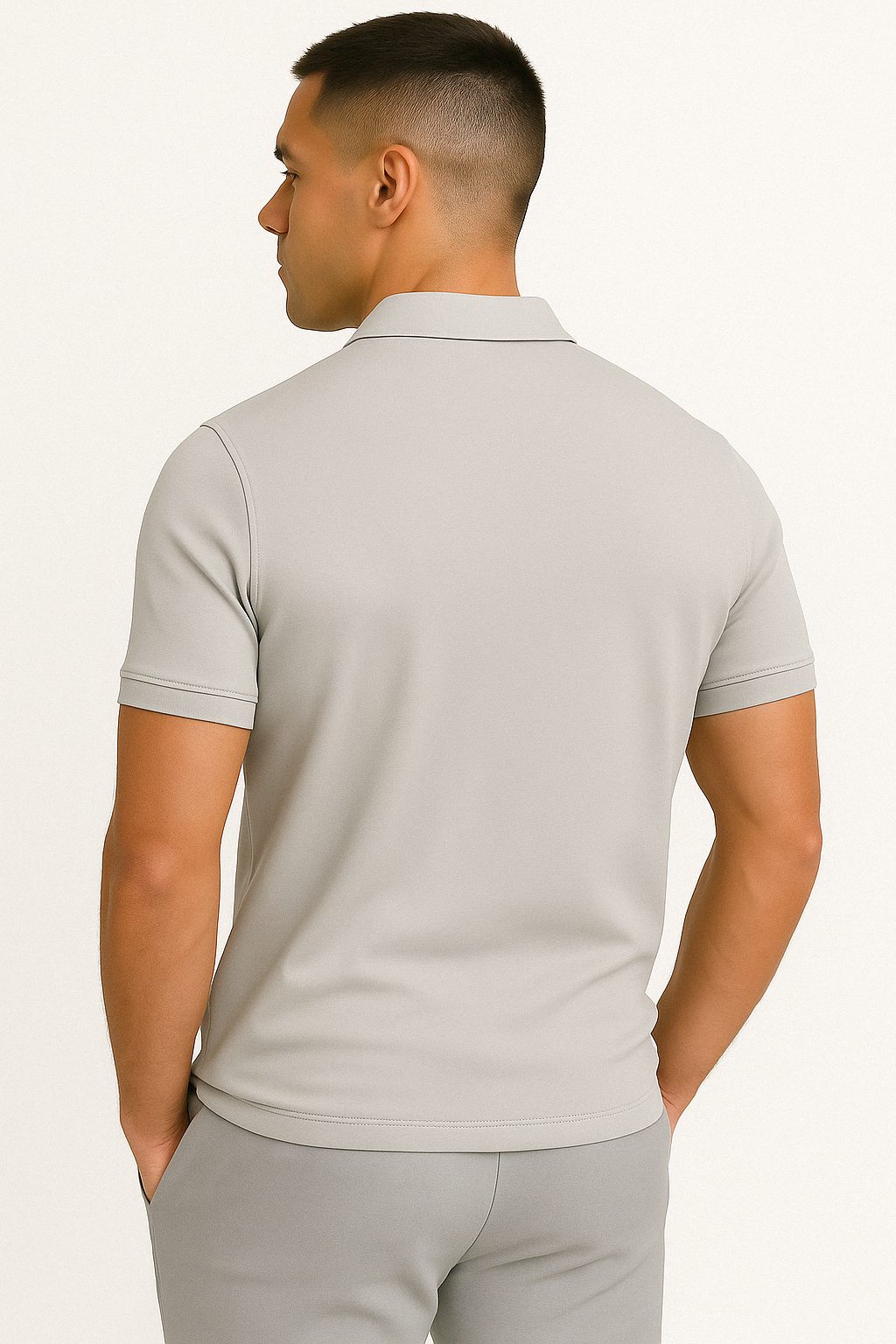 Nate™ | Mid Zip Polo Shirt