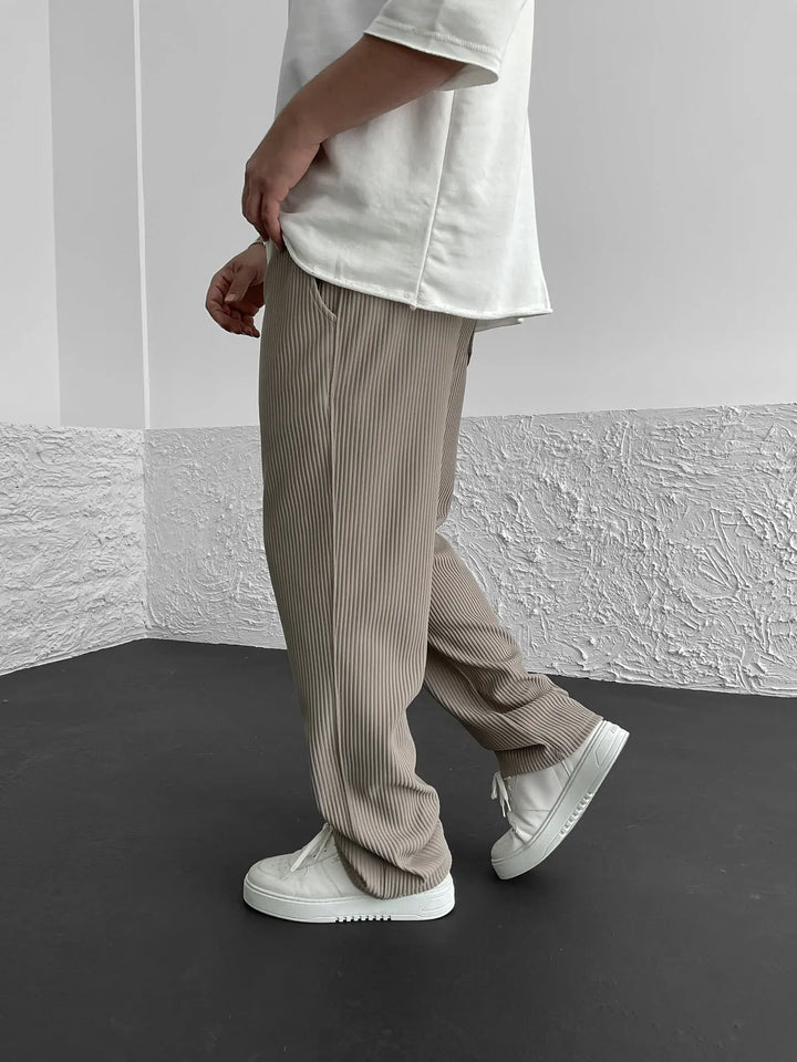 Relaxed Ribbed  Fit Trousers