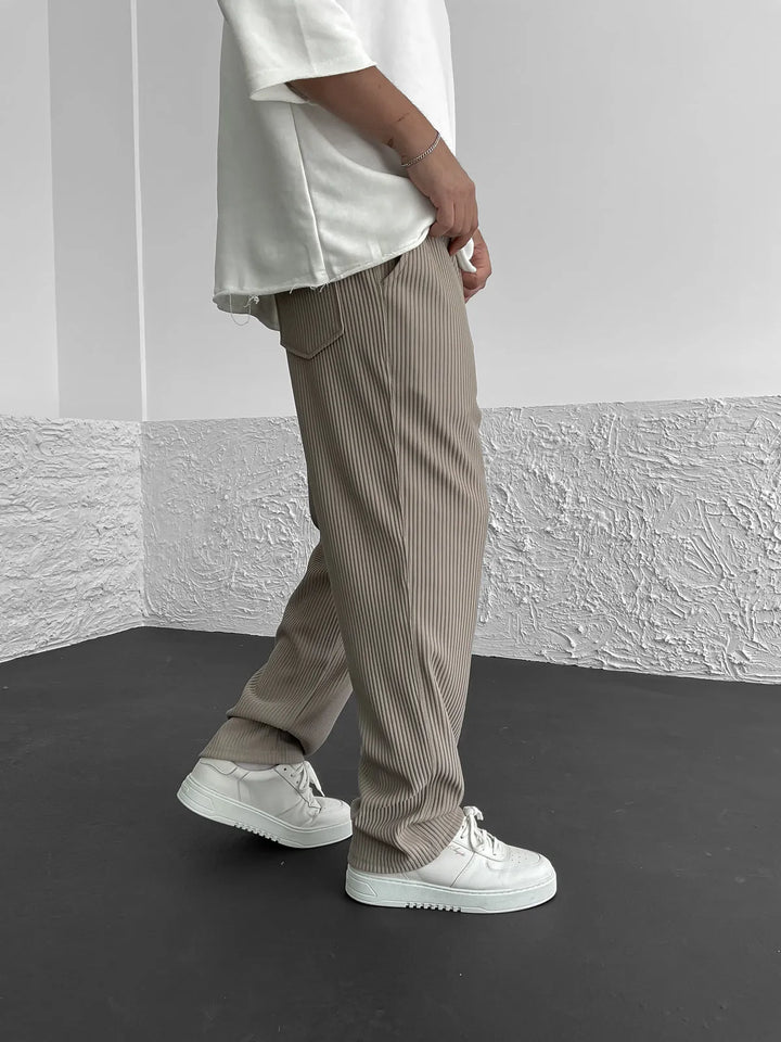 Relaxed Ribbed  Fit Trousers