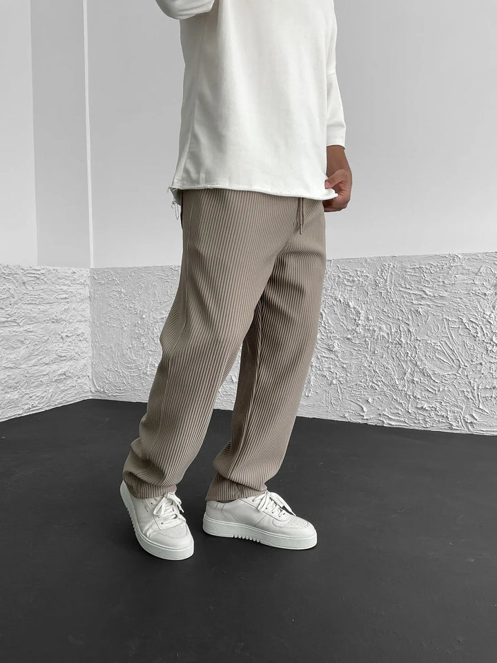 Relaxed Ribbed  Fit Trousers