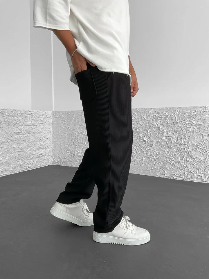 Relaxed Ribbed  Fit Trousers