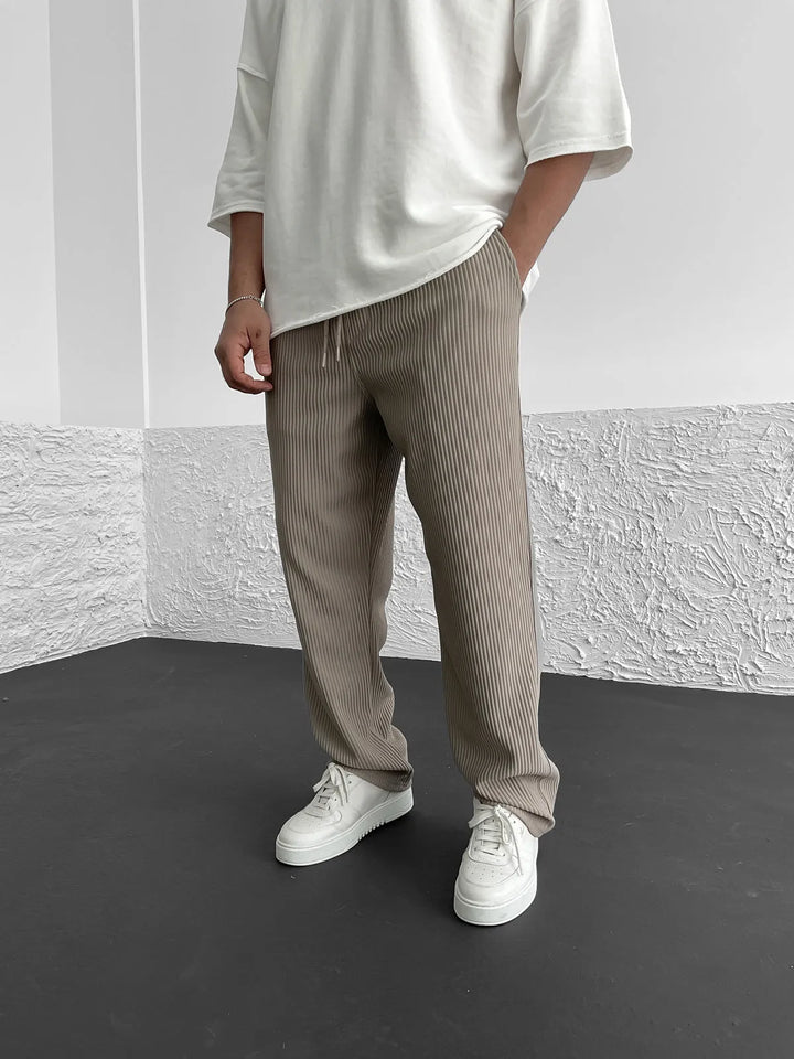 Relaxed Ribbed  Fit Trousers