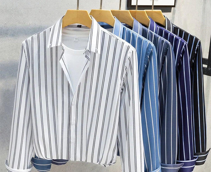 House Of Nate - Elegant striped men's shirt