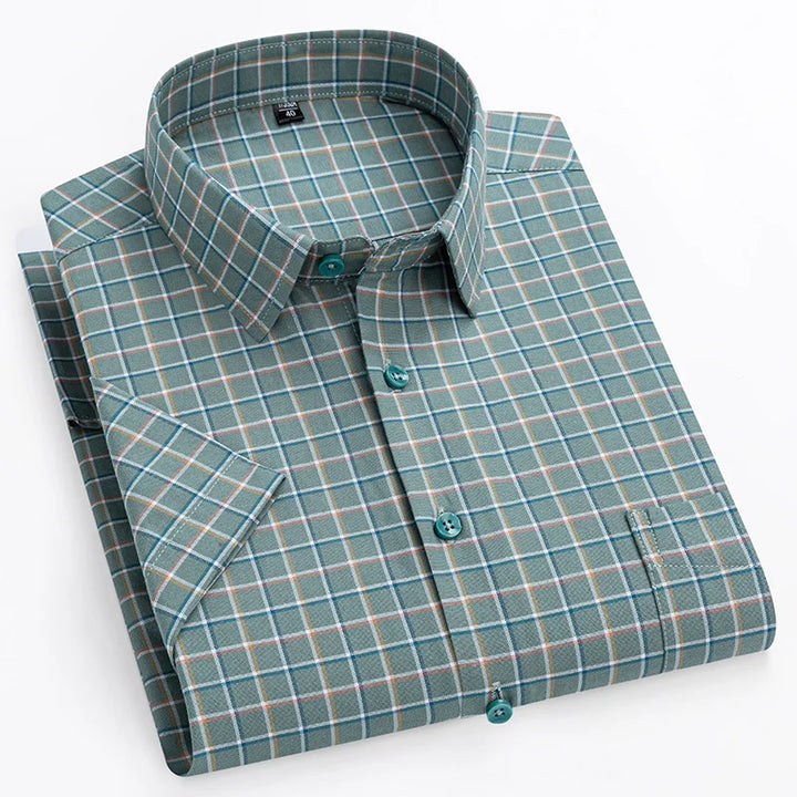 House Of Nate - Cotton shirt with short sleeves