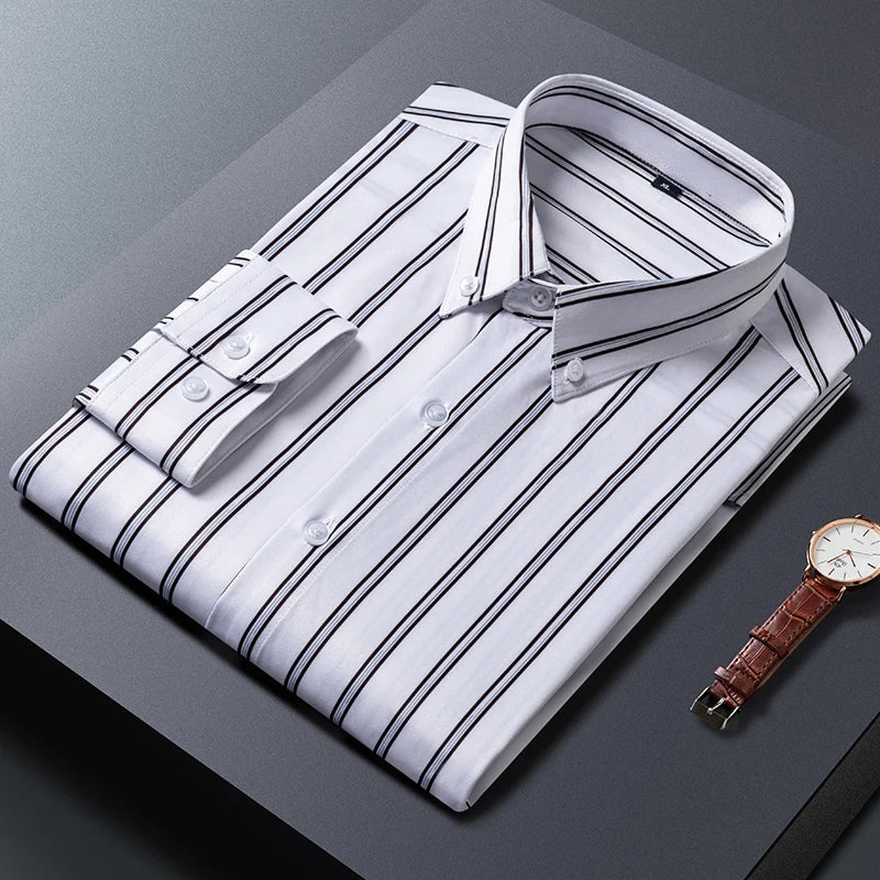 House Of Nate - Elegant striped men's shirt