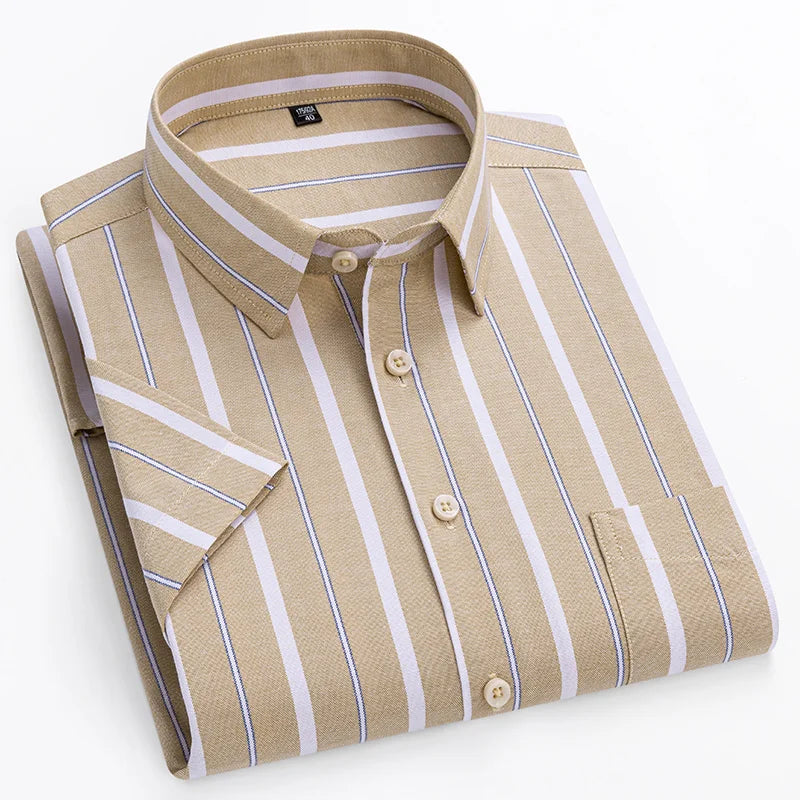 House Of Nate - Cotton shirt with short sleeves