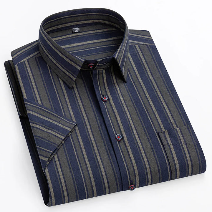 House Of Nate - Cotton shirt with short sleeves