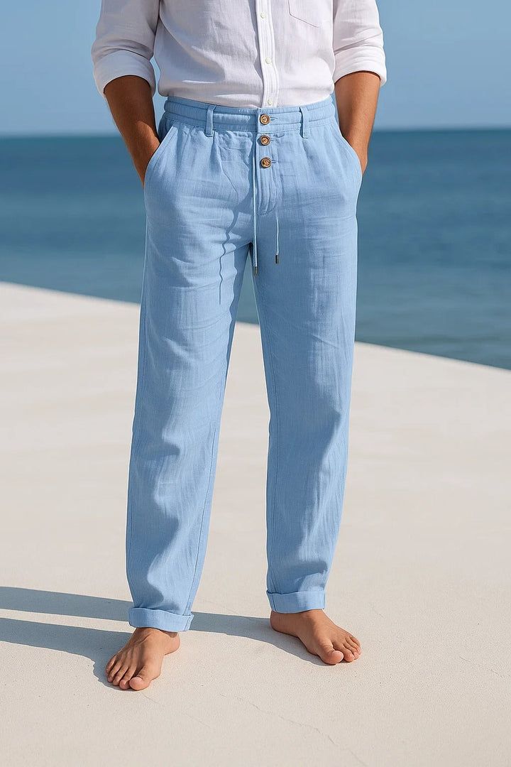 LIGHT LINEN SUMMER TROUSERS