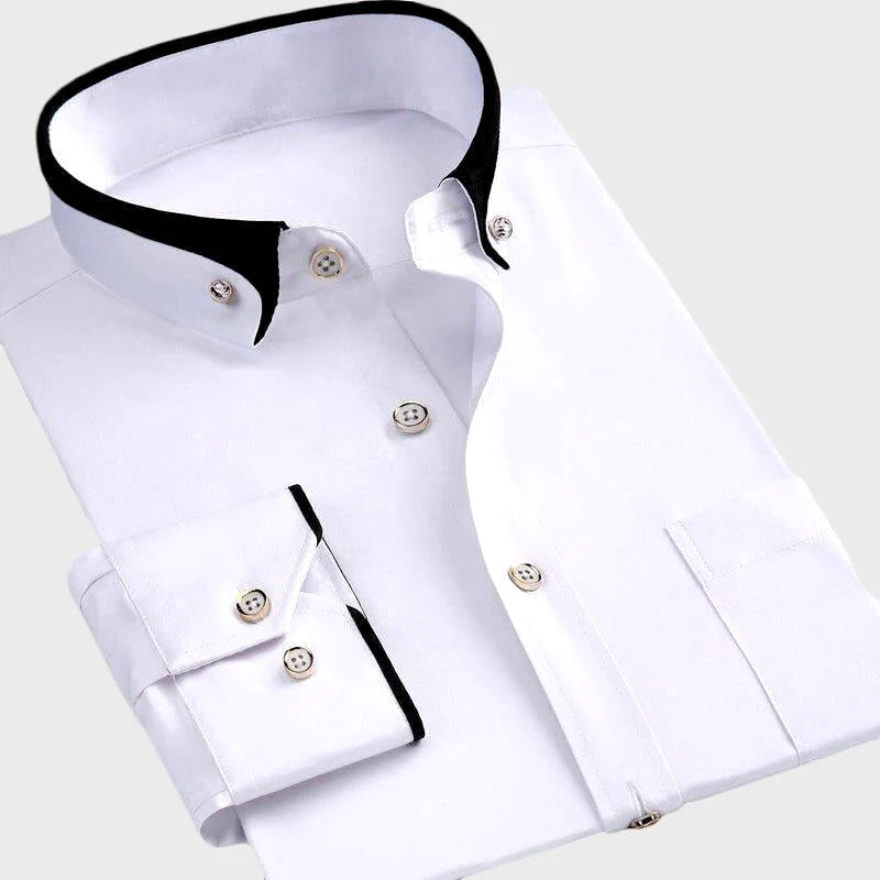 Alix™ – Stretch Luxe Button-Up Shirt
