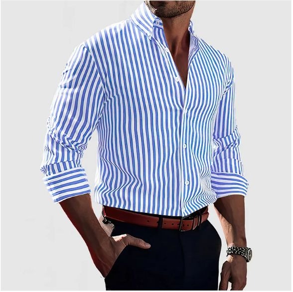 Roan™ - Men's Striped Shirt - Smart & Confident