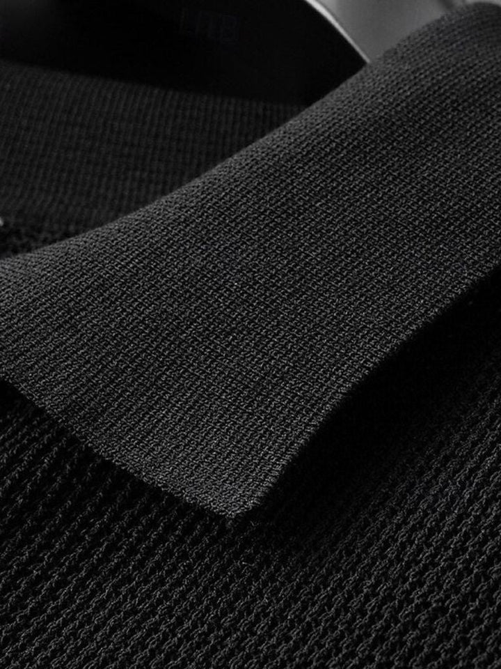 Callum™ | Caramel Textured Polo Shirt