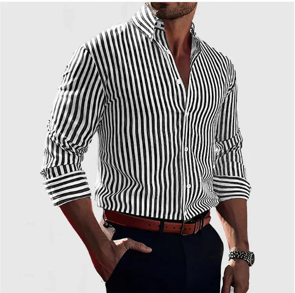 Roan™ - Men's Striped Shirt - Smart & Confident