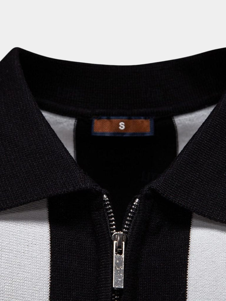 Miles™ | Navy Stripe Polo Shirt