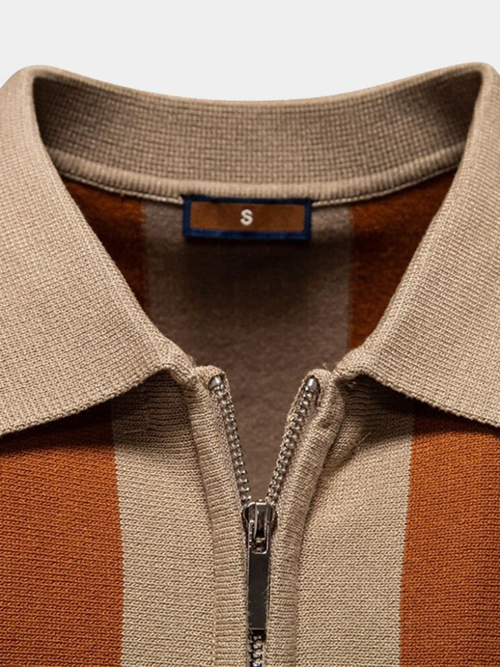 Miles™ | Navy Stripe Polo Shirt